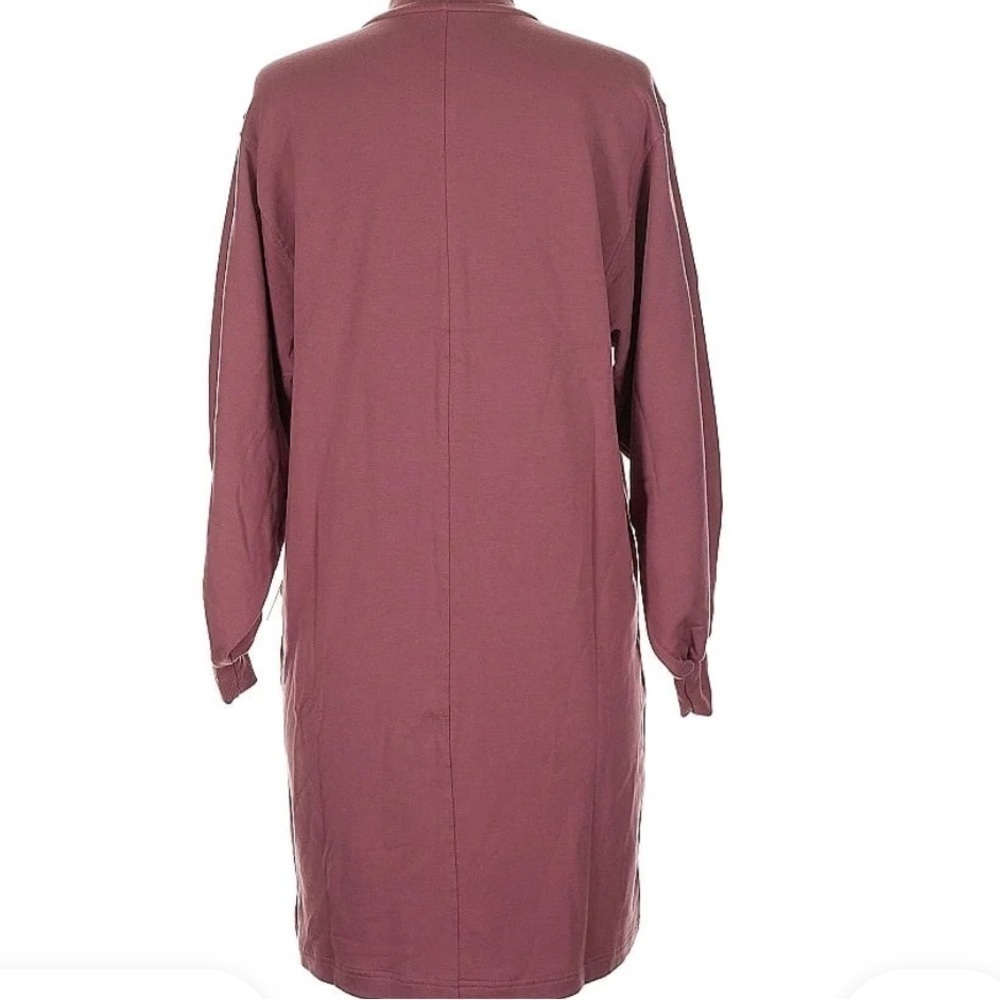 Summersalt Purple Red Mauve Softest French Terry Henley Dress Medium - Picture 5 of 6